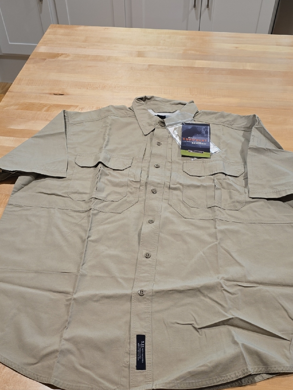 5.11 Tactical Short-Sleeve Shirt- Khaki